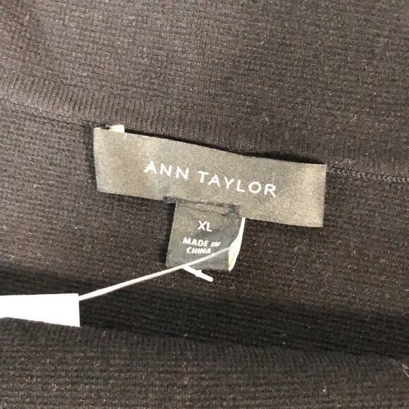 NWT Ann Taylor Off Shoulder Dress Sweater in Black XL - Picture 10 of 13